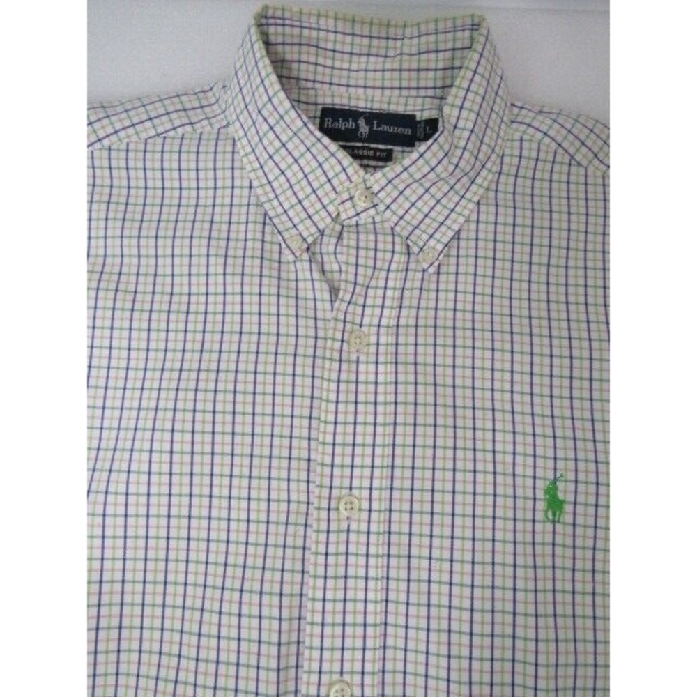 Ralph Lauren Polo Classic Oversized 100% Cotton Multi-Color Short sleeve Sz XL
